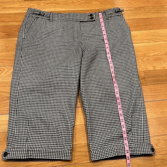 Ann Taylor Loft pied Poule Bermuda pants size 16. - Picture 6 of 8